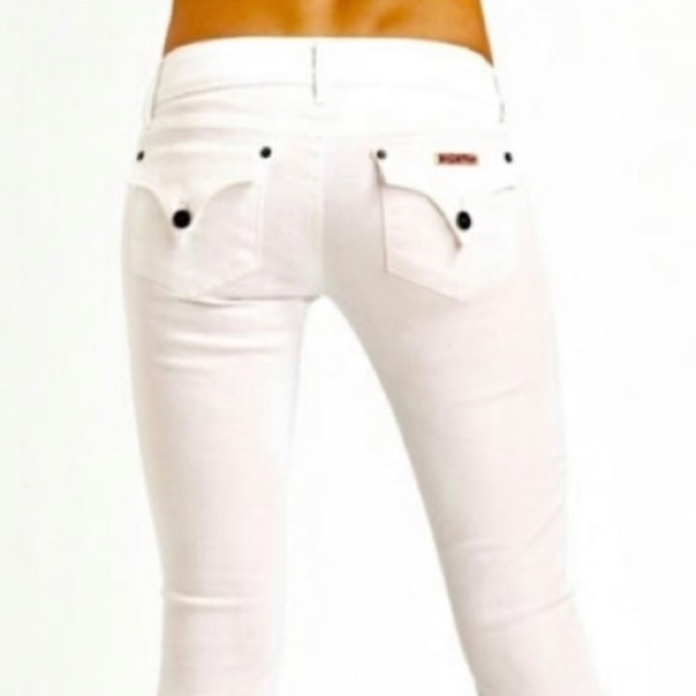 MOSSIMO Womens White Denim Straight Cropped Jeans | 9